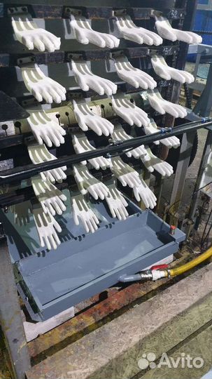 Оборудование, линия нанесения латекса на перчатки