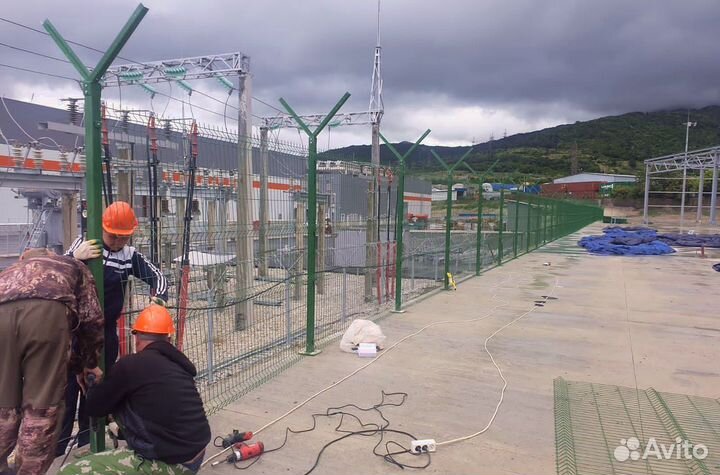 Забор сетка 3д