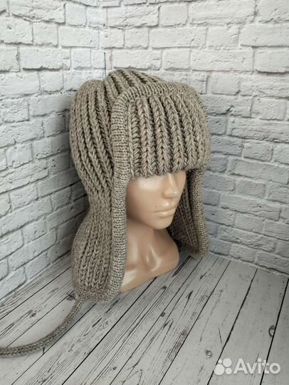 Шапка ушанка полушерсть