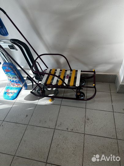 Санки коляска на колесах