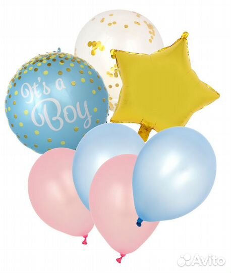 Набор воздушных шаров, 70 шт, фольга 18