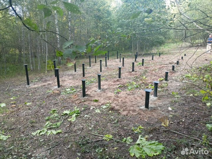 Установка винтовых свай под ключ