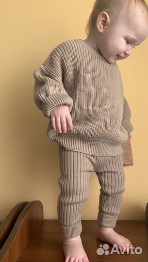 Штаны леггинсы вязаные 68 размер