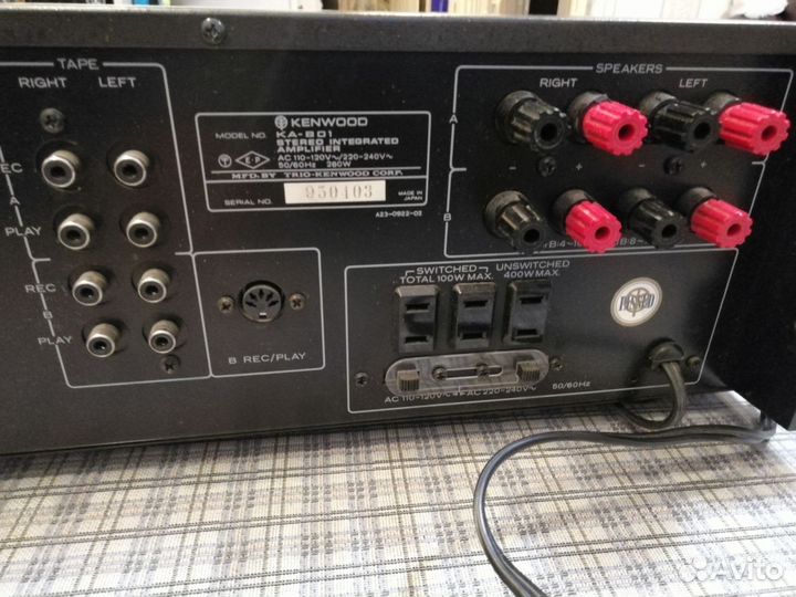 Kenwood ka-801 усилитель 220 v