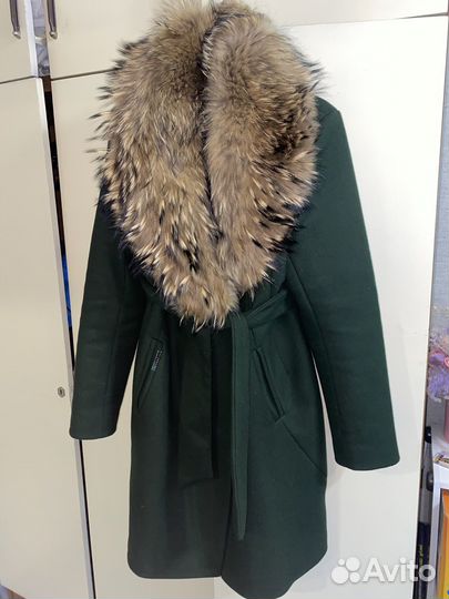 Пальто драповое зимнее женское 46 48
