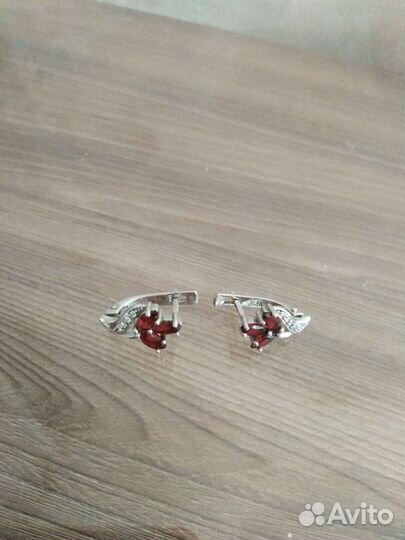 Серьги серебро