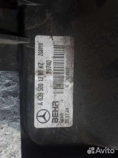 Кожух вентилятора мерседес вито/виано 639