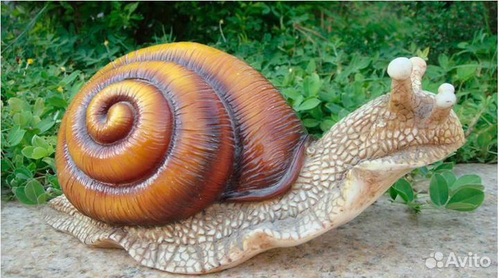 Улитка декор для сада (полистоун)