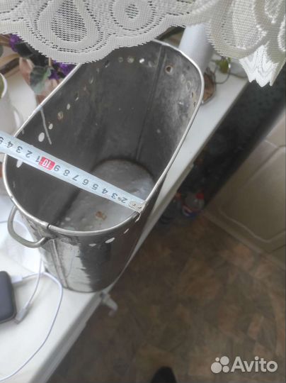 Бачок,кан из нержавейки для рыбалки