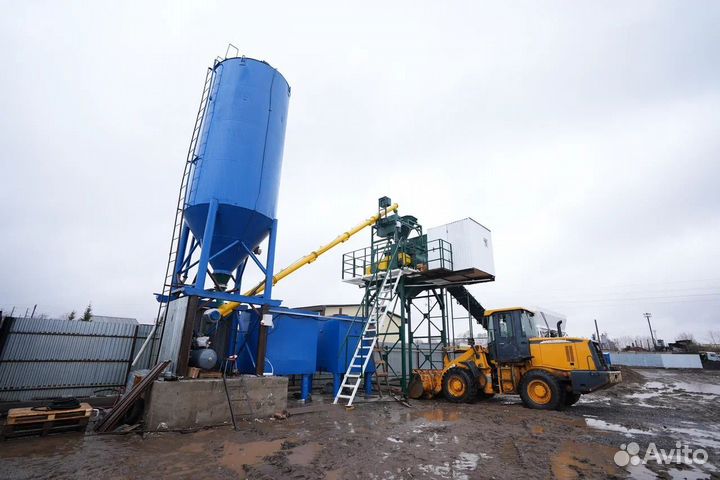 Бетонный завод ленточный 144 м3