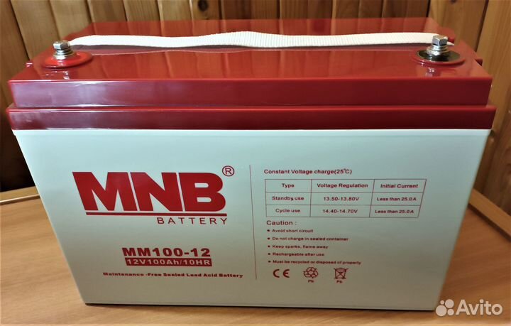 Аккумулятор гелевый для ибп 100 А/ч MNB 100-12