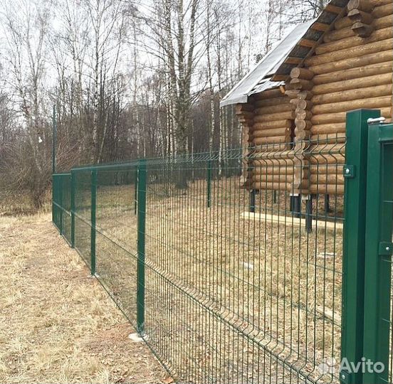 Сетка для забора 3d
