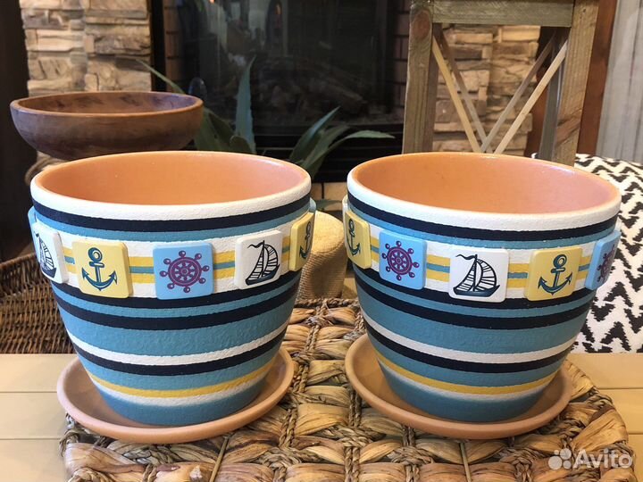Горшок керамический 2 шт