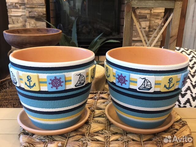 Горшок керамический 2 шт