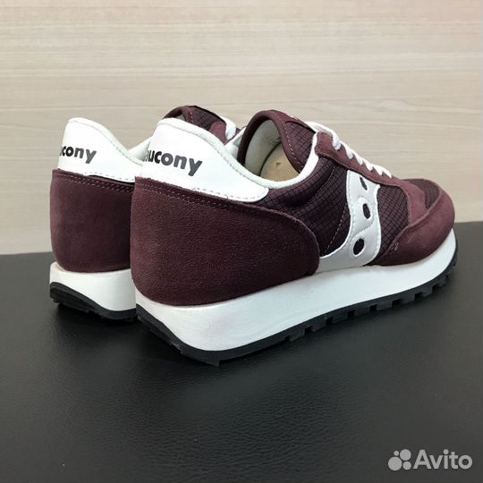 Кроссовки Saucony Jazz бордовые мужские