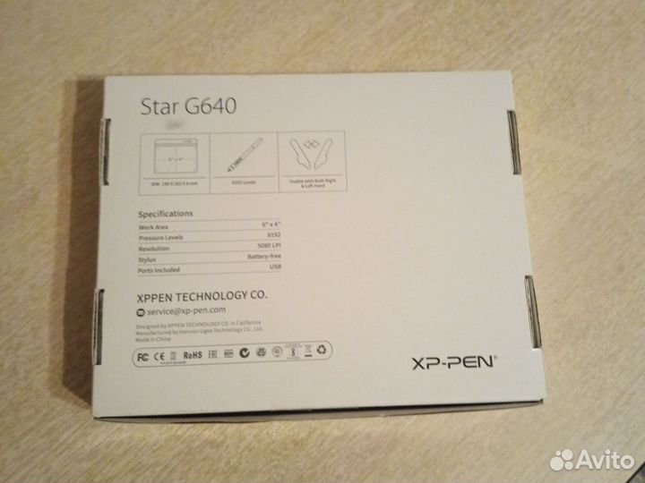 Графический планшет xp pen star G640