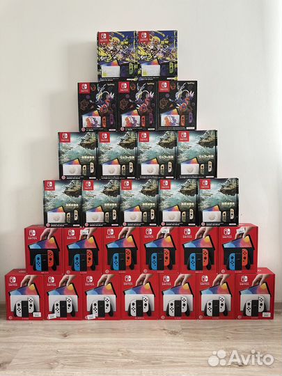 Прошитые Nintendo Switch Oled 64gb