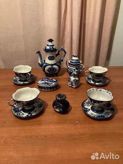 Чайный сервиз гжель