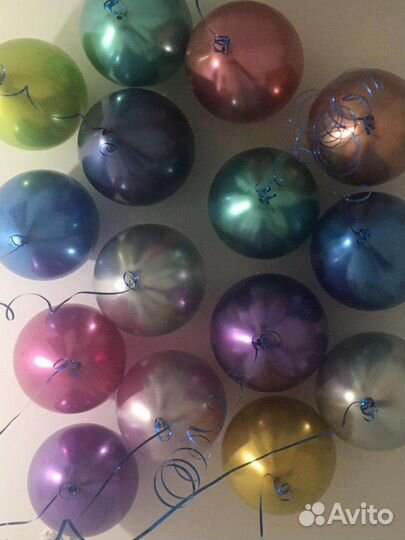 Шары гелиевые хром 30см