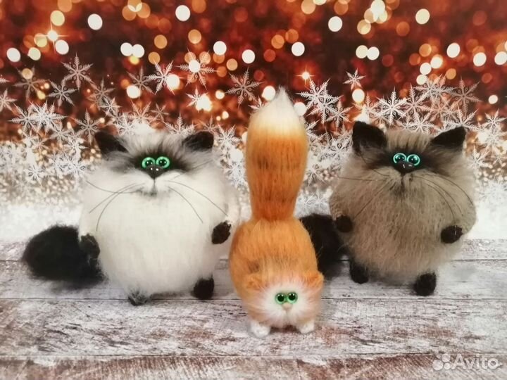 Вязаный кот