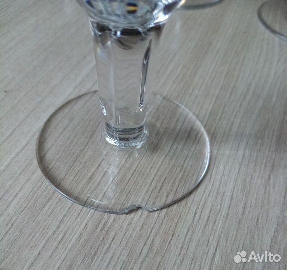 Хрустальные фужеры рюмки стопки СССР 6 штук