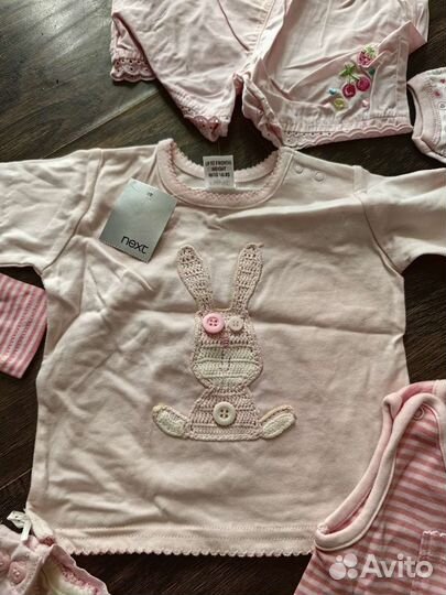 Вещи на девочку пакетом от 1 до 9мес