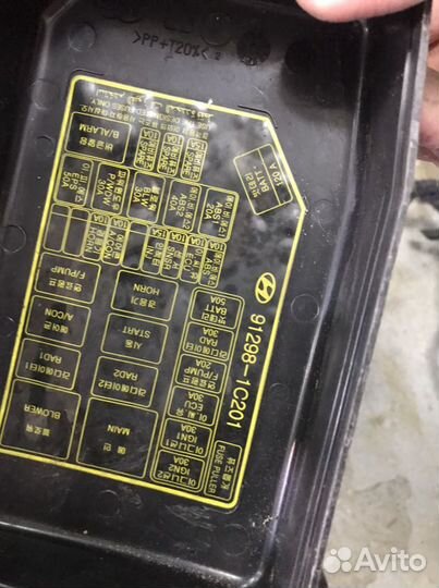 Блок предохранителей hyundai solaris 1.6