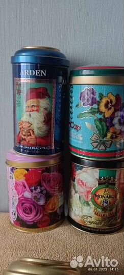 Подарочные жестяные баночки