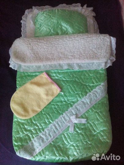 Конверт меховой на выписку д/ребенка