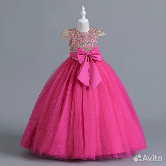 Нарядное платье для девочки длинное на выпускной