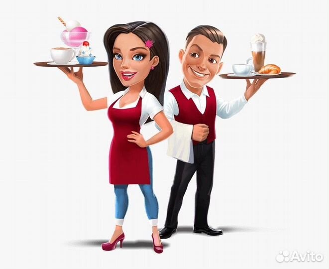 Официант с проживанием