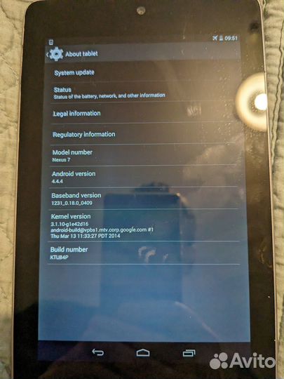 Планшет asus nexus 7