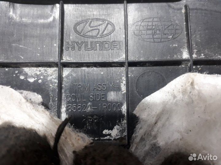 Накладка на порог передняя правая Hyundai Solaris