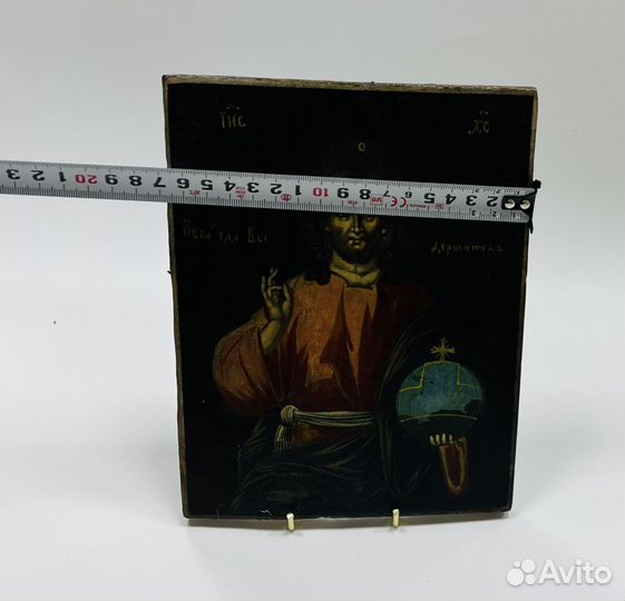 Икона Господь Вседержитель Ранний Холуй 1860-е гг