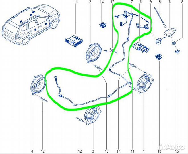 Провода прочие Renault Duster F4R 2021