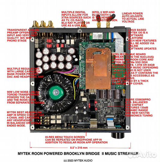 Цап Mytek Brooklyn Bridge II roon core 4TB