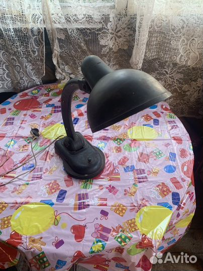 Лампа настольная нквд карболит