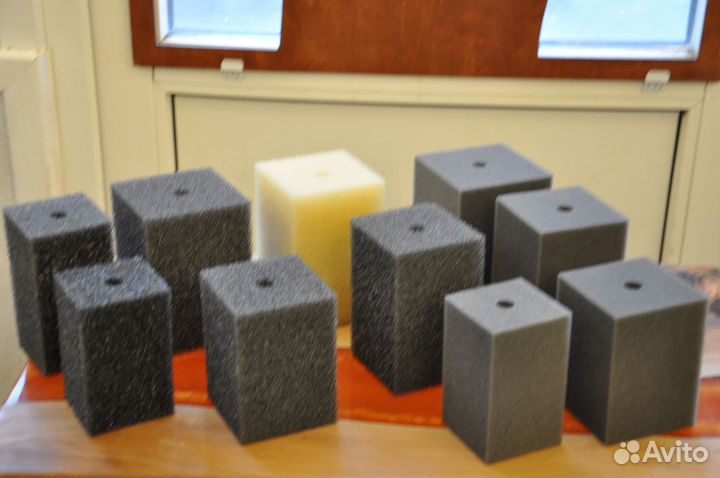 Губка крупнопористая для аквариума 85*140мм