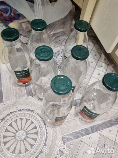 Бутылки стеклянные 750 мл с крышкой