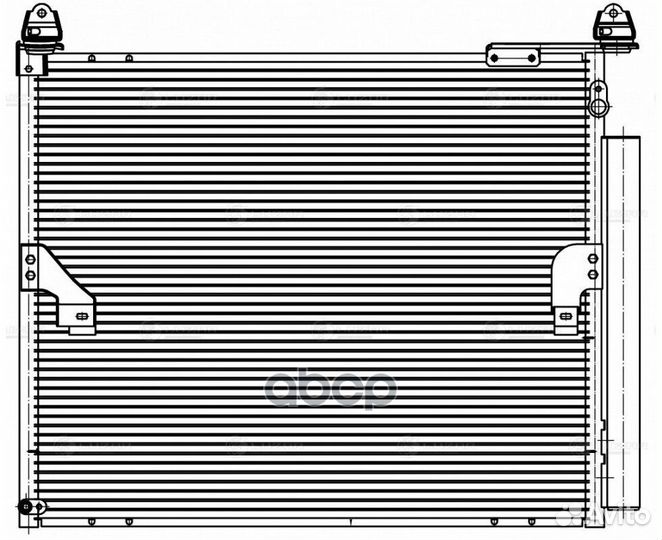 Конденсер toyota LC150 4.0 A/T 09- lrac 1971 luzar