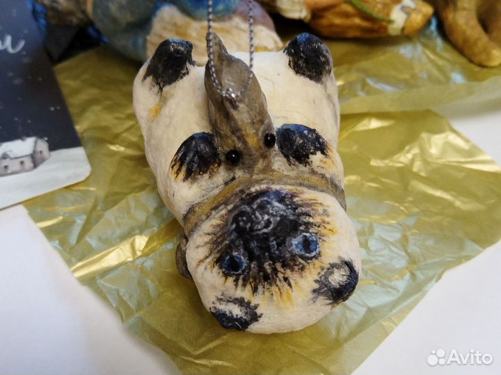 Ватные елочные игрушки