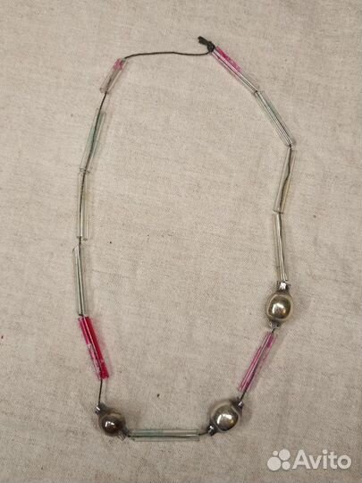 Стеклянная гирлянда на ëлочку малютку СССР