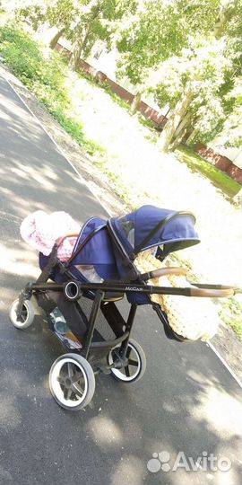 Прогулочная коляска для двойни бу