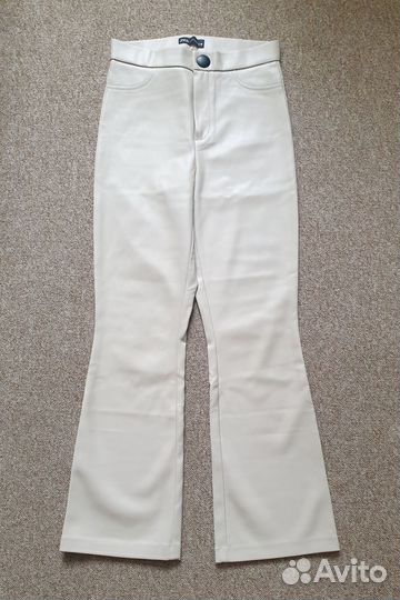 Брюки из экокожи zara