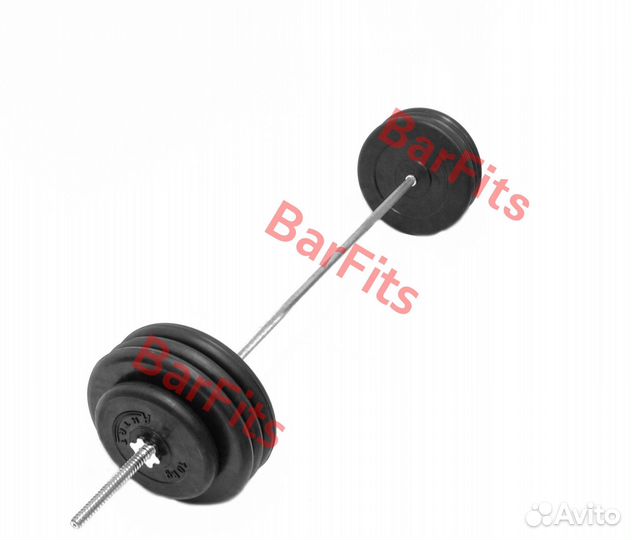 Штанга обрезиненная Антат 130кг