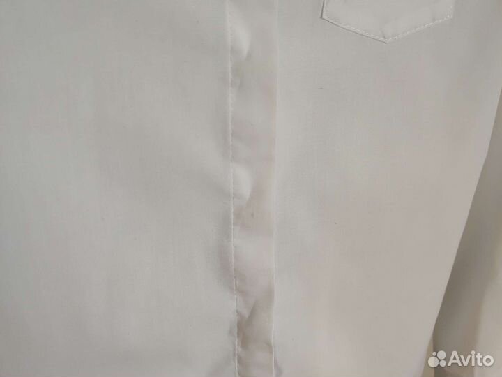 Школьная рубашка для девочки белая 140 см Смена
