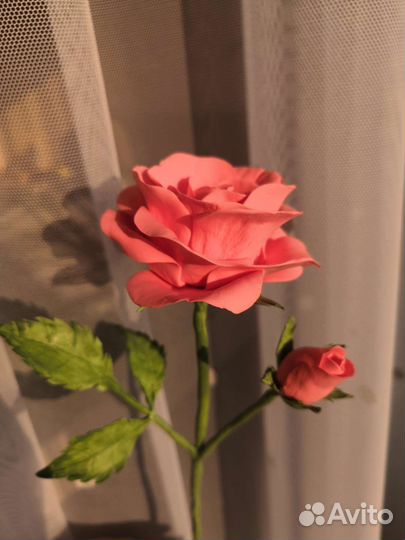 Розы из полимерной глины