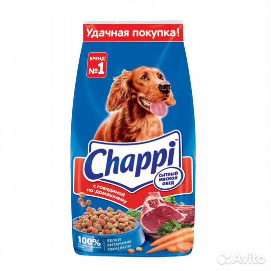 Сухой корм для собак чаппи 15 кг