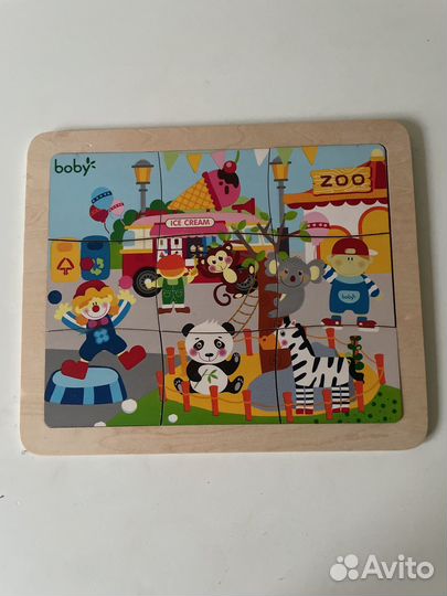 Пазлы деревянные объемные 2 штуки