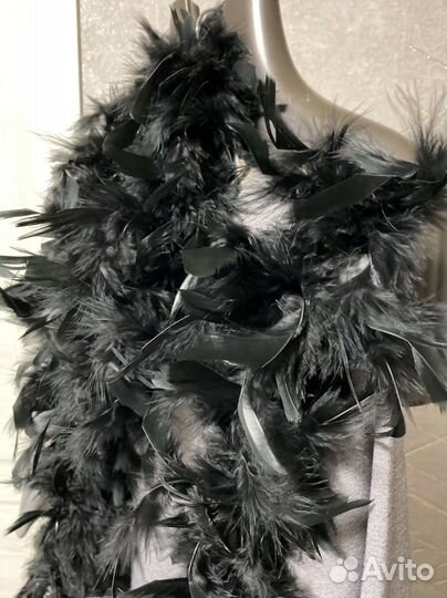 Боа из перьев индейки (клеенные)